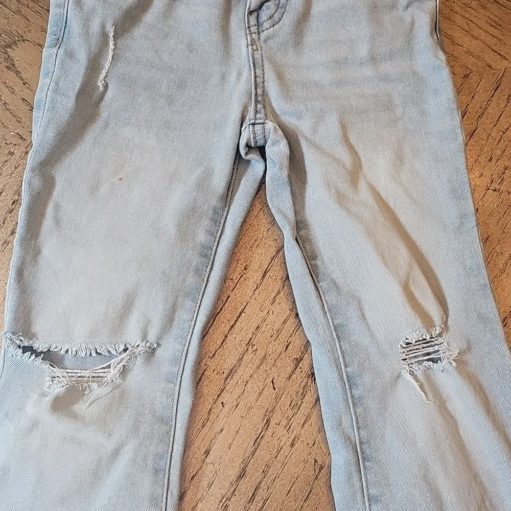 Celebrity Pink Light Blue Distressed Jeans Size 5 Girls
